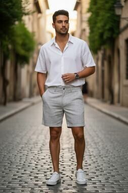 Goodfellow & Co Flat Front Shorts  Size: 34  Inseam: 9" Color: Light Gray